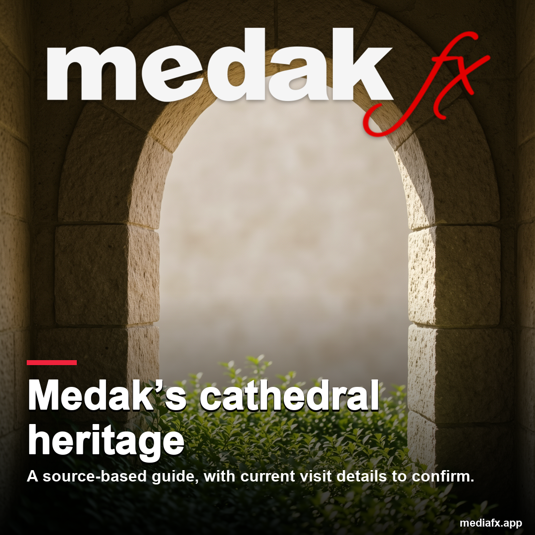Medak’s cathedral heritage — representative AI-generated editorial visual, not an actual location photograph.