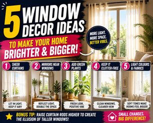 5 Window Decor Ideas To Make Your Home Brighter And Bigger
