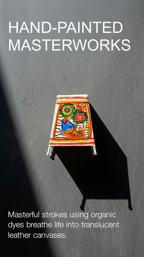 Hand-Painted Leather Lamp Shade | MediaFx