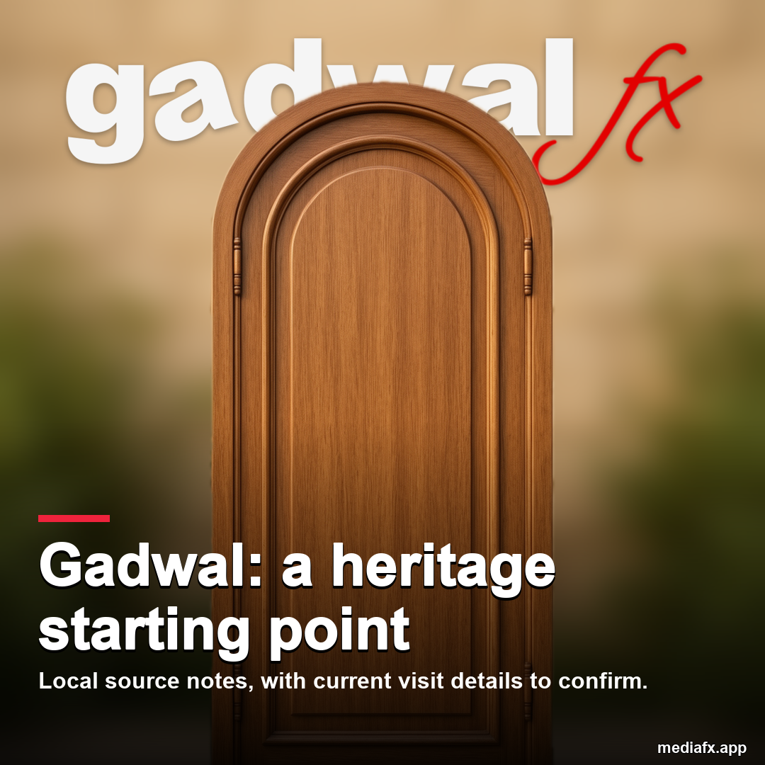 Gadwal: a heritage starting point — representative AI-generated editorial visual, not an actual location photograph.