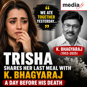 Heartbroken Trisha Krishnan Recalls Sharing A Meal With K. Bhagyaraj A Day Before His Death
