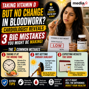 Taking Vitamin D But Seeing No Change? Cardiologist Shares 3 Common Mistakes