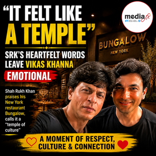 It Felt Like a Temple: SRK’s Words Leave Chef Vikas Khanna Emotional