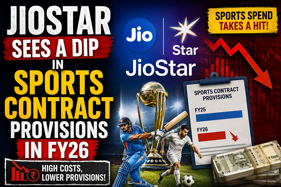JioStar Cuts Sports Rights Provision As Cricket Deals Test Media Business