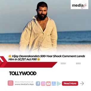 🔥 Vijay Deverakonda's 500-Year Shock Comment Lands Him in SC/ST Act FIR! 😬