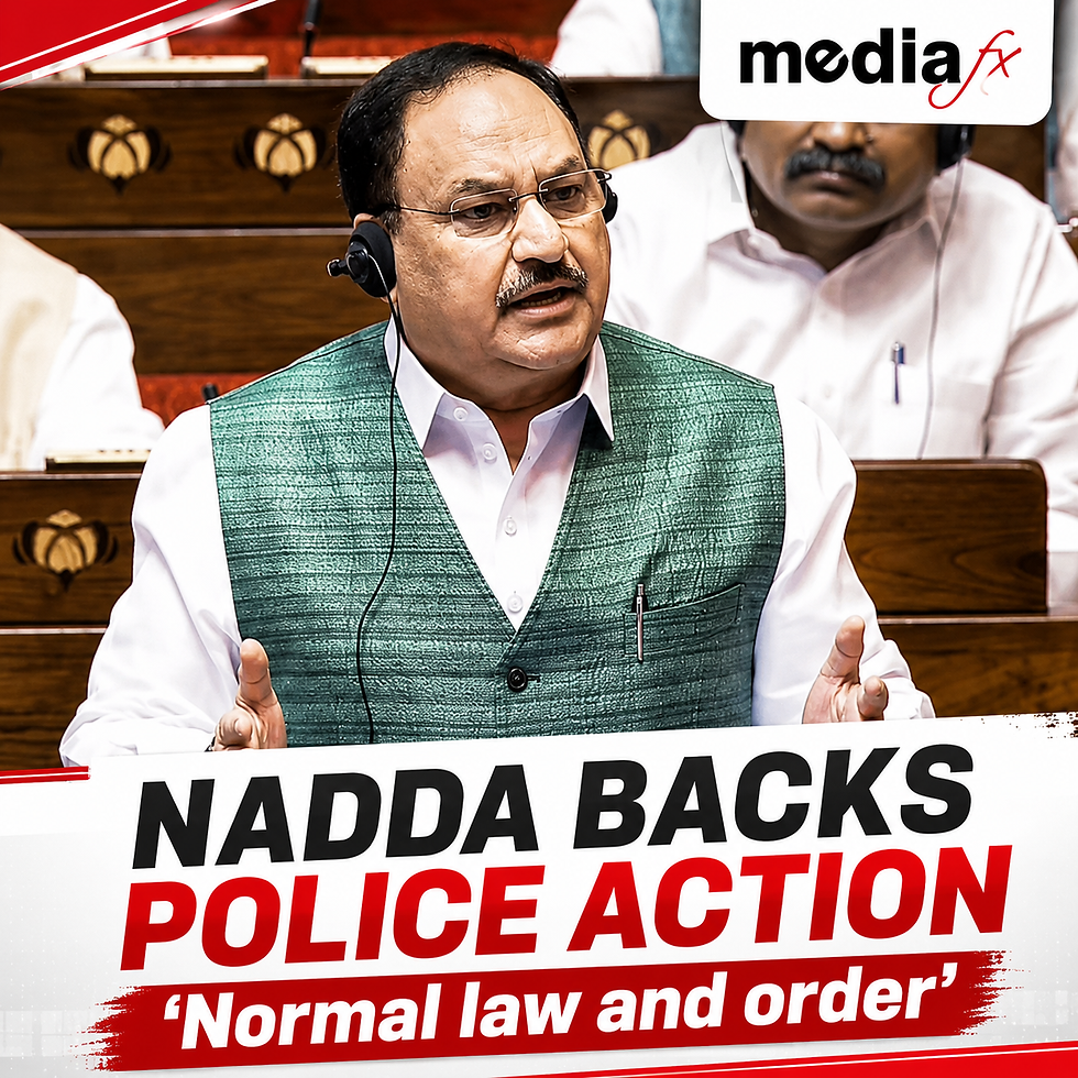 Police Acted Accordingly Nadda Defends Action Against Protesters