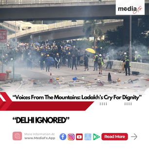 🔥 Ladakh Erupts: Why Delhi’s Silence Is Fueling Youth Rage