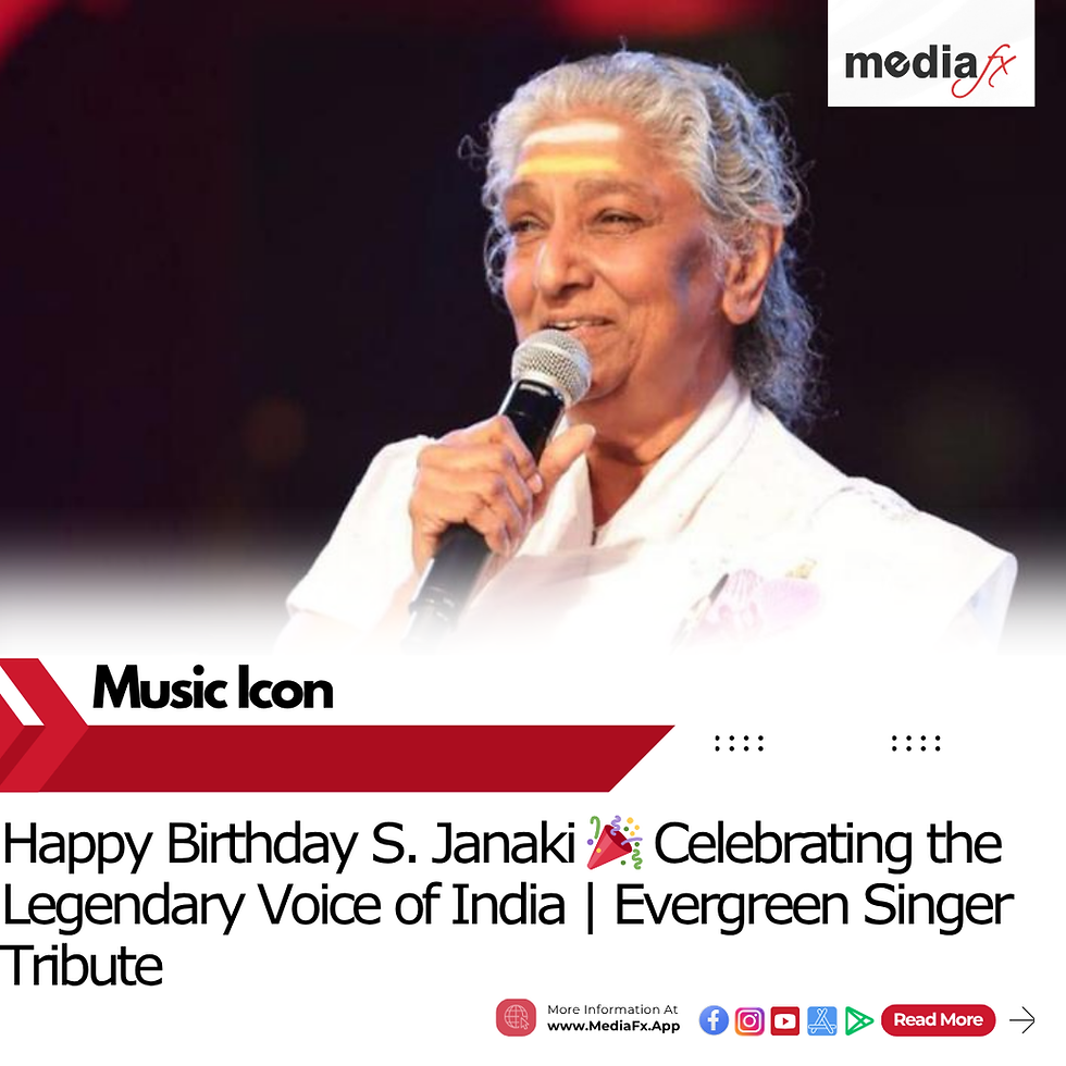 Happy Birthday S. Janaki: Celebrating India’s Legendary Voice