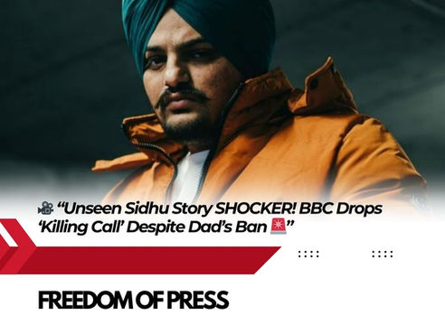 🎥 “Unseen Sidhu Story SHOCKER! BBC Drops ‘Killing Call’ Despite Dad’s Ban 🚨”