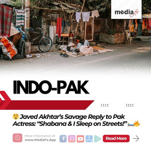 😲 Javed Akhtar’s Savage Reply to Pak Actress: “Shabana & I Sleep on Streets!” 🛏️🔥