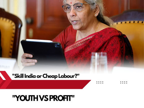 "Sitharaman Calls Biz to Skill India – But Who Gains, Youth or Corporates?" 💥