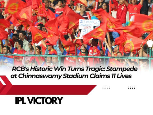 🏏 RCB's Historic Win Turns Tragic: Stampede at Chinnaswamy Stadium Claims 11 Lives 😢