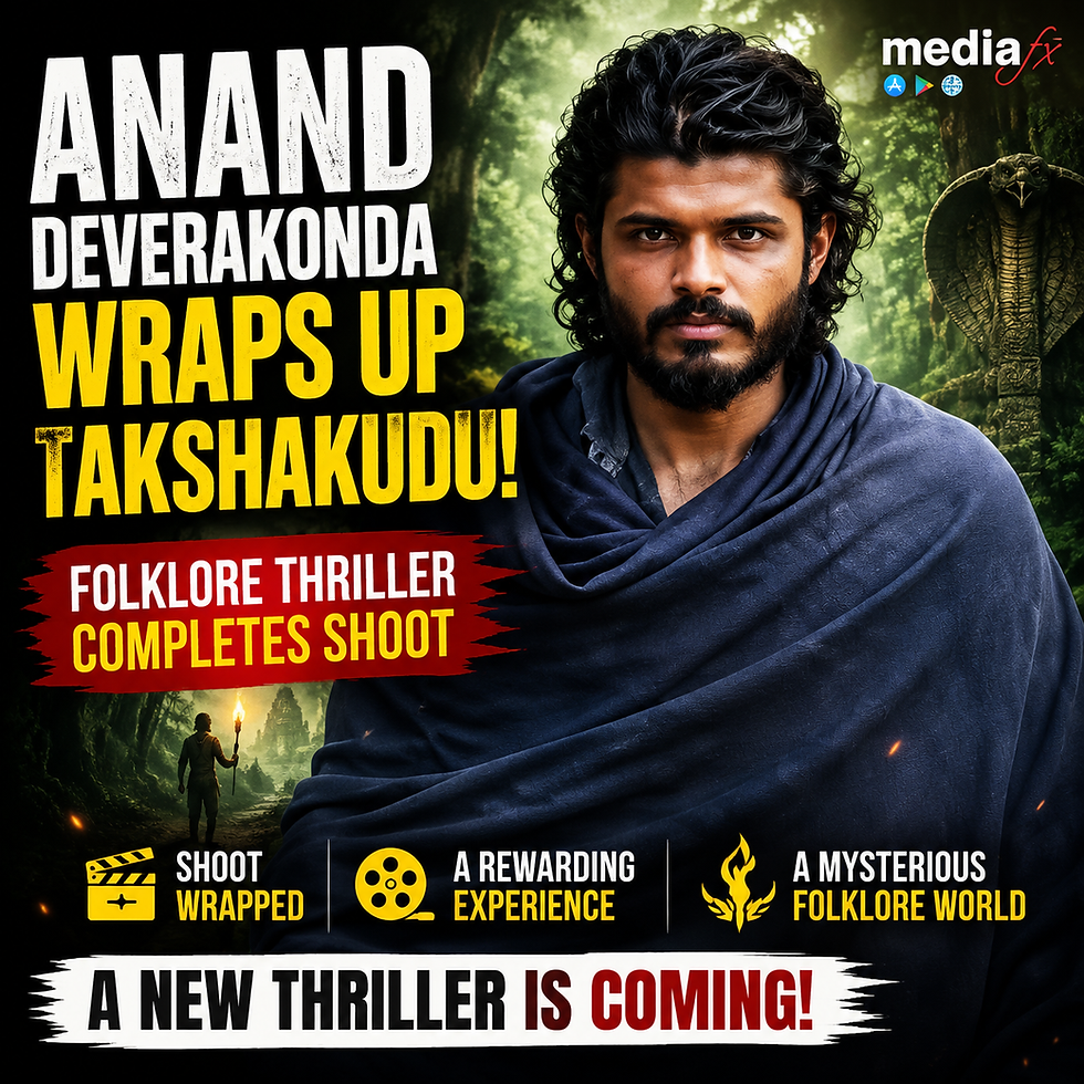 Anand Deverakondaās New Folklore Thriller Is Ready!