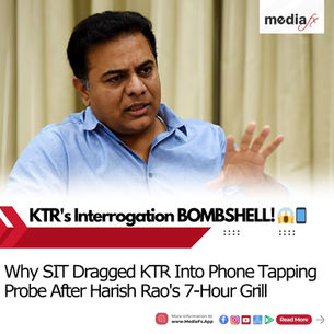 KTR Summoned by SIT in Massive Phone Tapping Scandal! 📞🔍