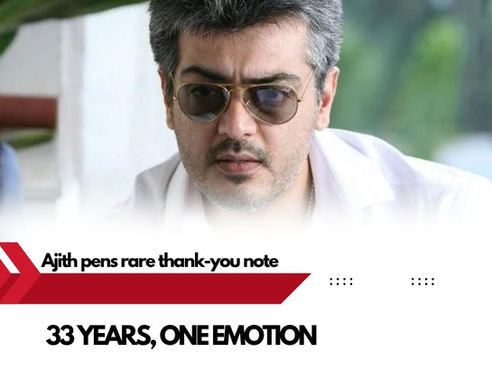 🕶️ Ajith’s 33-Year Journey: “I Owe Everything to You”💥❤️