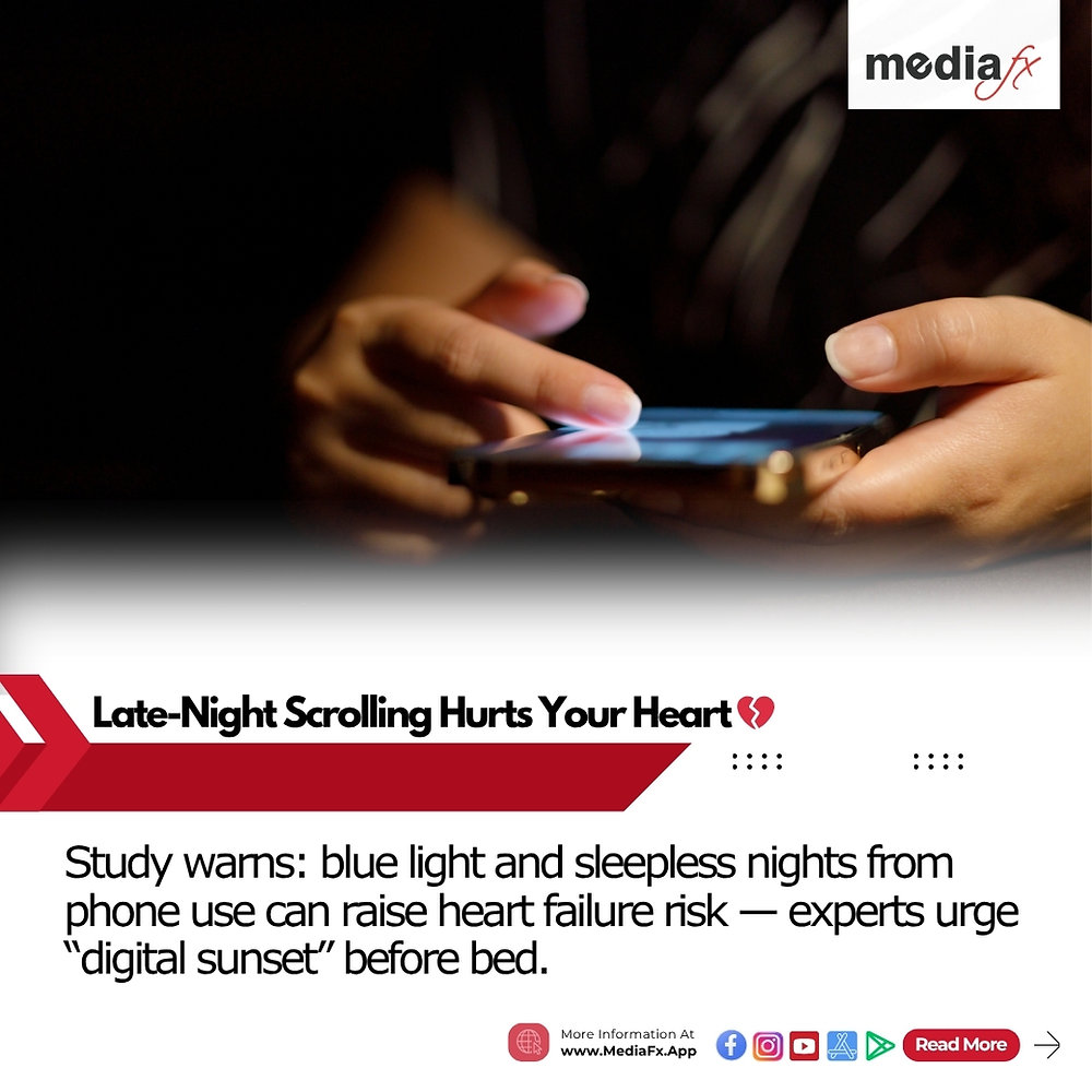 📰 Late-Night Scrolling Could Raise Risk of Heart Failure, Says New Study 📱💔