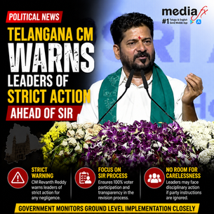Telangana CM Warns Leaders Of Strict Action Ahead Of SIR Exercise