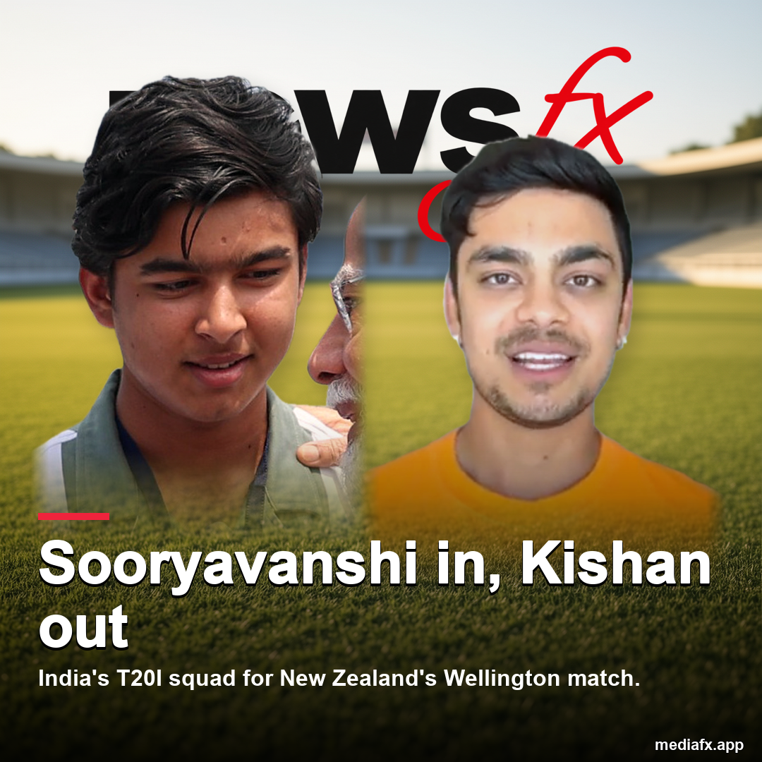 India's T20I XI confirmed for Wellington clash: Sooryavanshi retains spot