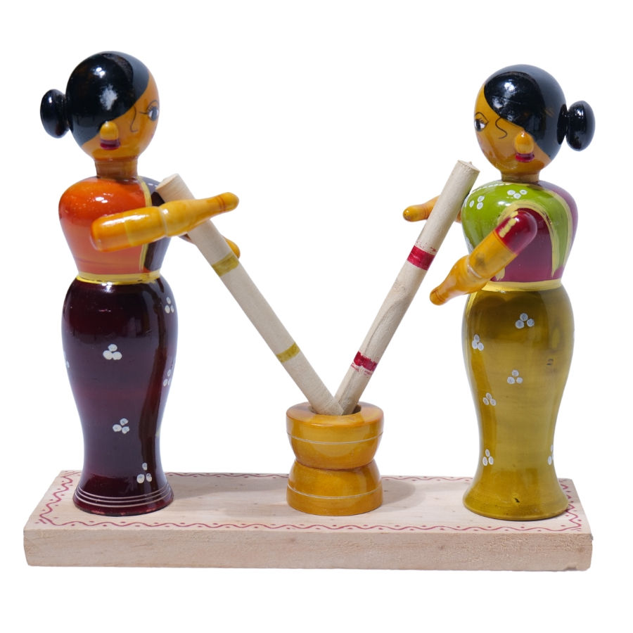 Handcrafted Etikoppaka Rokali | Traditional Home Decor Toy