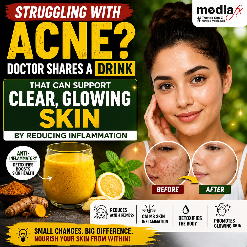Struggling With Acne? Doctor Shares A Drink That May Support Clear, Glowing Skin