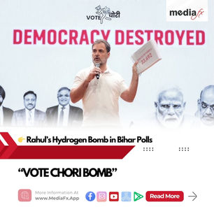 💥Rahul Gandhi’s “Hydrogen Bomb” in Bihar Polls – Big Move or Backfire?
