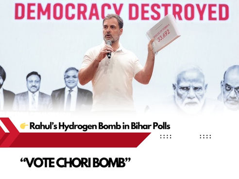 💥Rahul Gandhi’s “Hydrogen Bomb” in Bihar Polls – Big Move or Backfire?