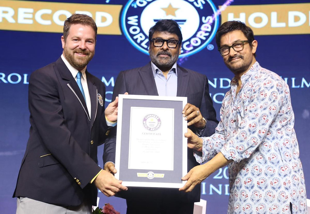 #ChiranjeeviInGuinness šš¬ | Telugu Megastar Makes History!