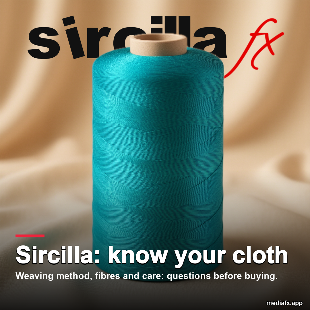 Sircilla: know your cloth — representative AI-generated editorial visual, not an actual location photograph.