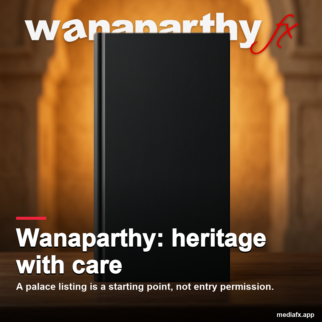Wanaparthy: heritage with care — representative AI-generated editorial visual, not an actual location photograph.