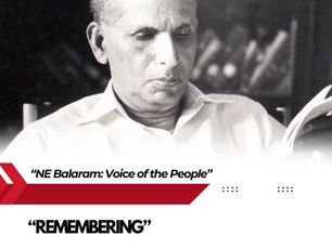 🔥 NE Balaram: Rediscovering a Communist Titan on His Death Anniversary ✊