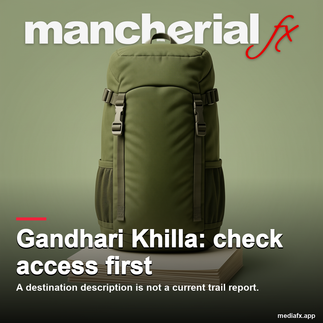 Gandhari Khilla: check access first — representative AI-generated editorial visual, not an actual location photograph.