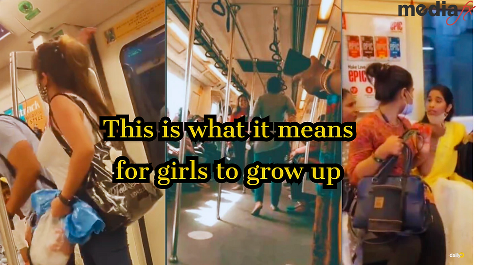 Women are funny!! Dishum Dishum in Metro !!