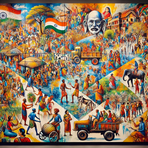 🎨🖼️ MF Husain's 'Gram Yatra' Sells for a Whopping ₹118 Crore! 🖼️🎨