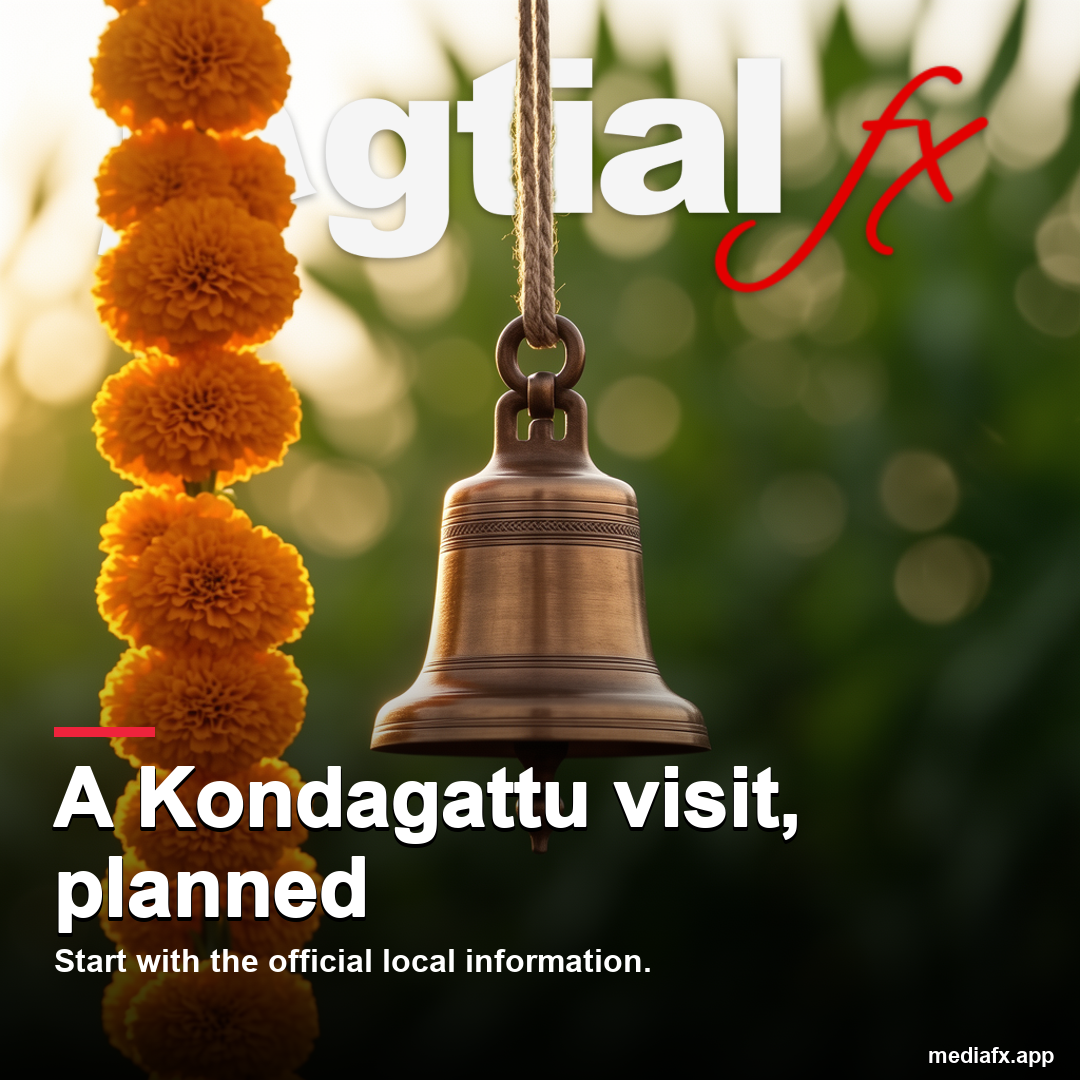 A Kondagattu visit, planned — representative AI-generated editorial visual, not an actual location photograph.