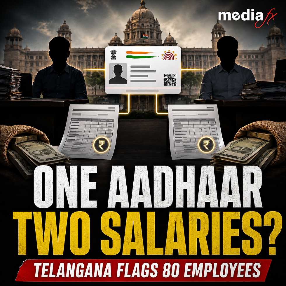 One Aadhaar, Two Salaries? Telangana Flags 80 Govt Employees