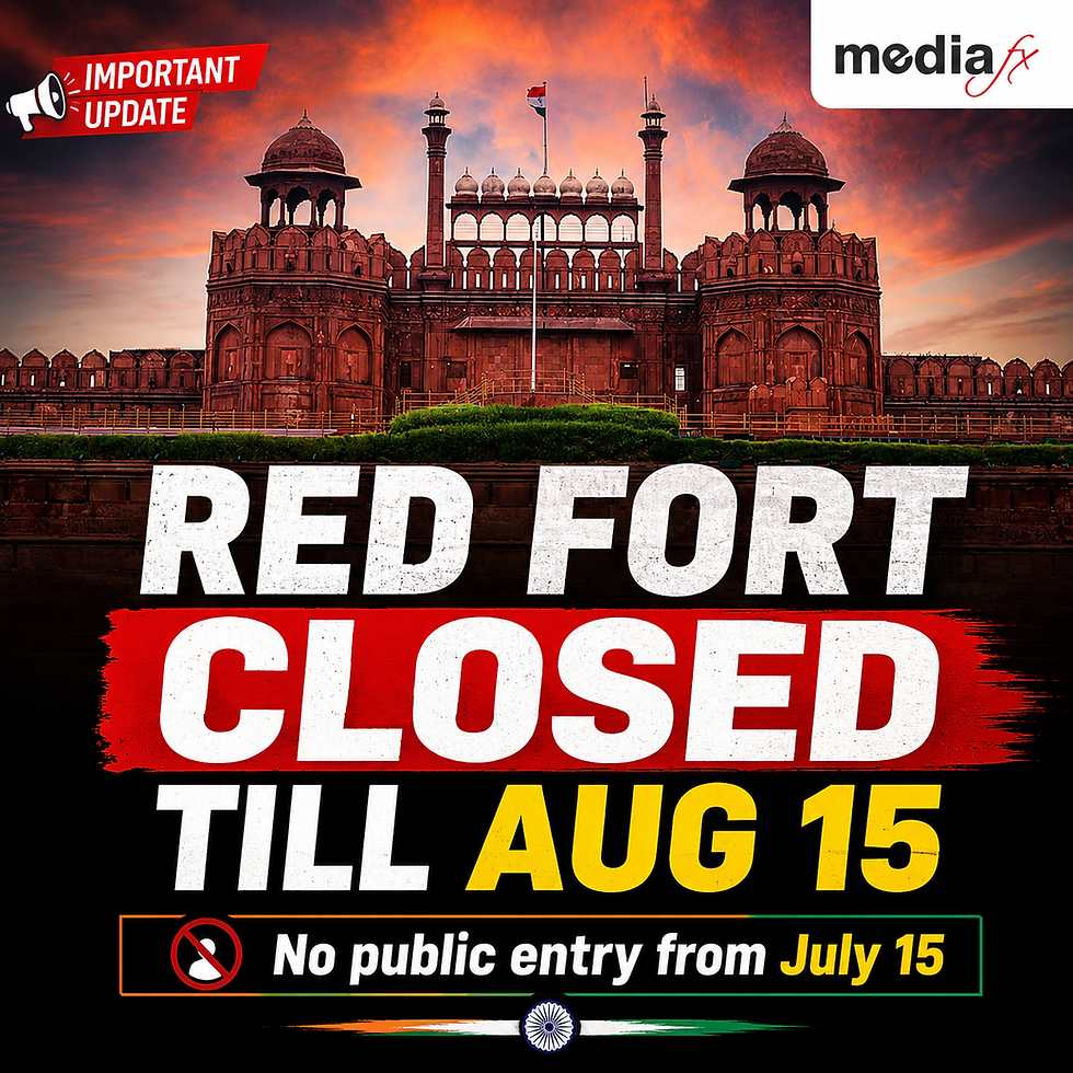 Planning a Red Fort Visit? Monument Closed Until August 15