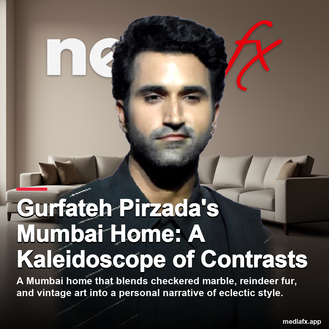 Gurfateh Pirzada's Mumbai Home: A Fusion of Bold Patterns and Personal Stories