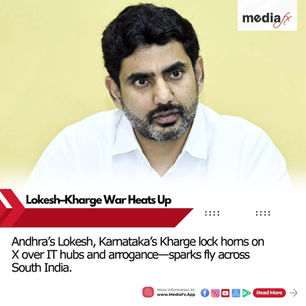 📰 Lokesh vs Priyank Kharge: South’s New Twitter War 💥