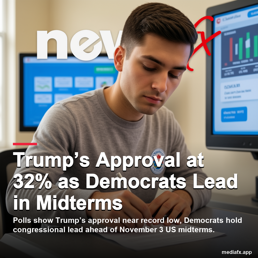 Democrats Hold Congressional Lead as Trump’s Approval Stalls at 32%