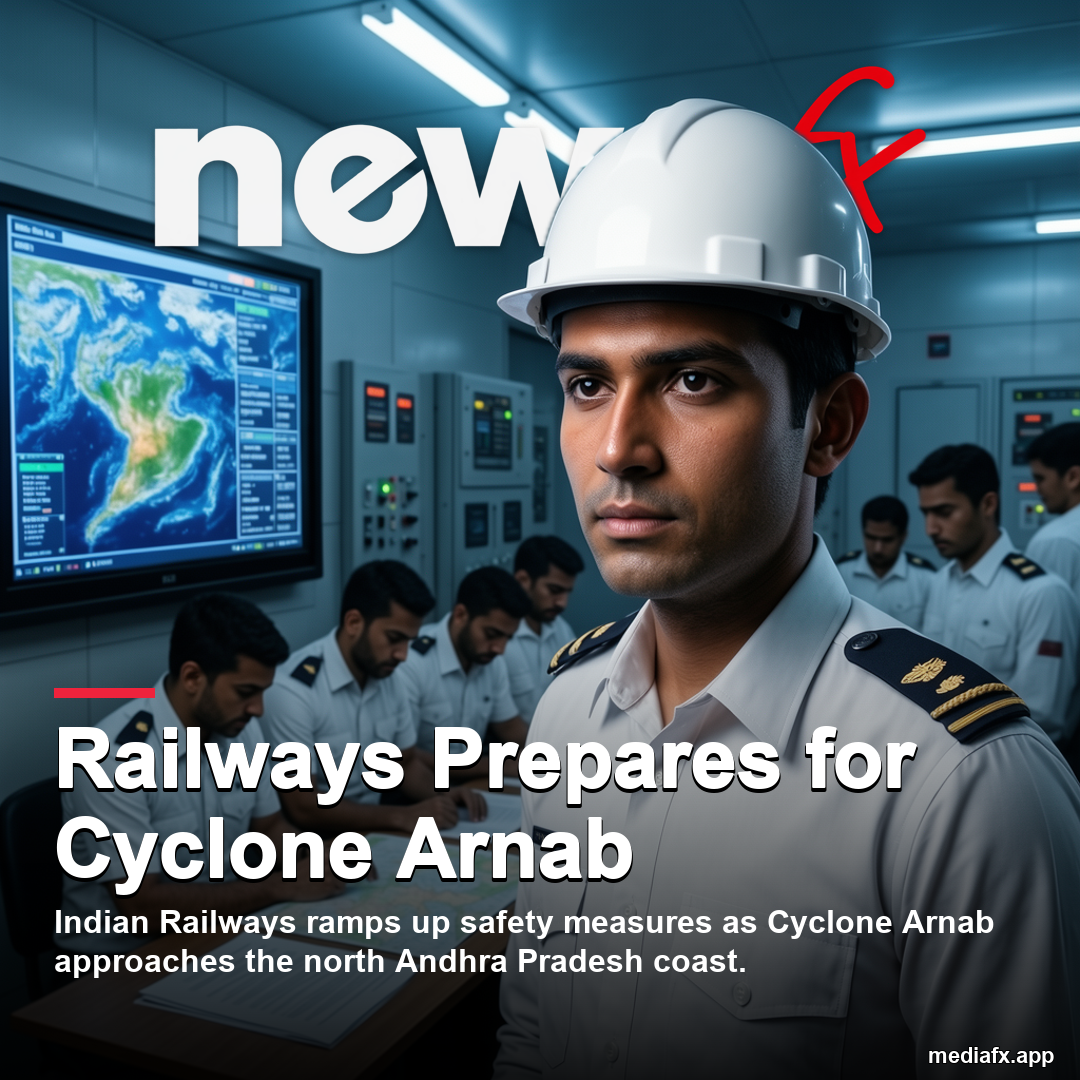 Railways Activates 24x7 War Room for Cyclone Arnab Response