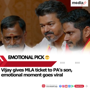 Vijay names PA’s son as candidate, emotional moment goes viral