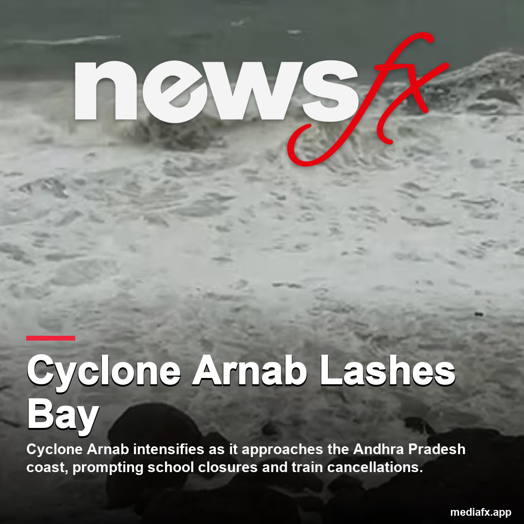 Cyclone Arnab Expected to Make Landfall Near Yanam by Morning of October 28