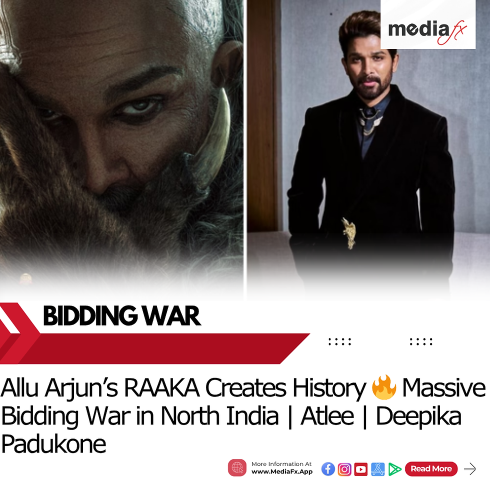 Allu Arjun’s ‘Raaka’ Sparks Massive Bidding War in North India!