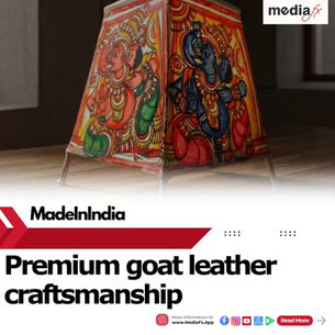 Art Meets Light: Hand-Painted Goat Leather Lamp Now Available ✨