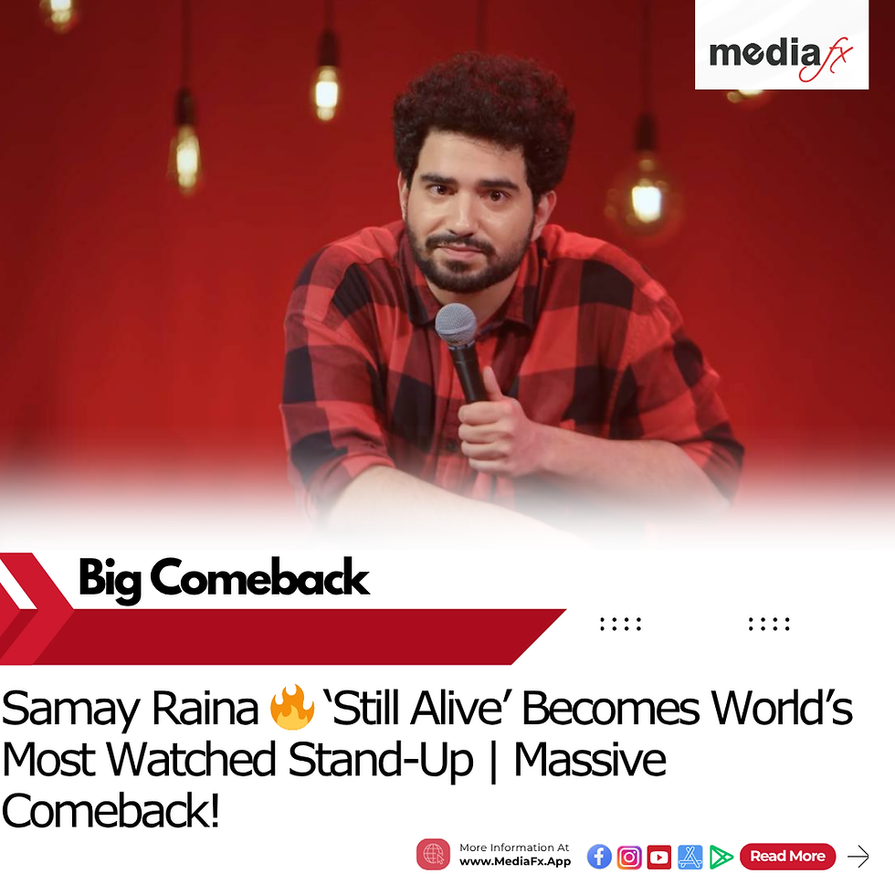 Samay Raina’s Comeback Special Becomes World’s Most Watched Stand-Up