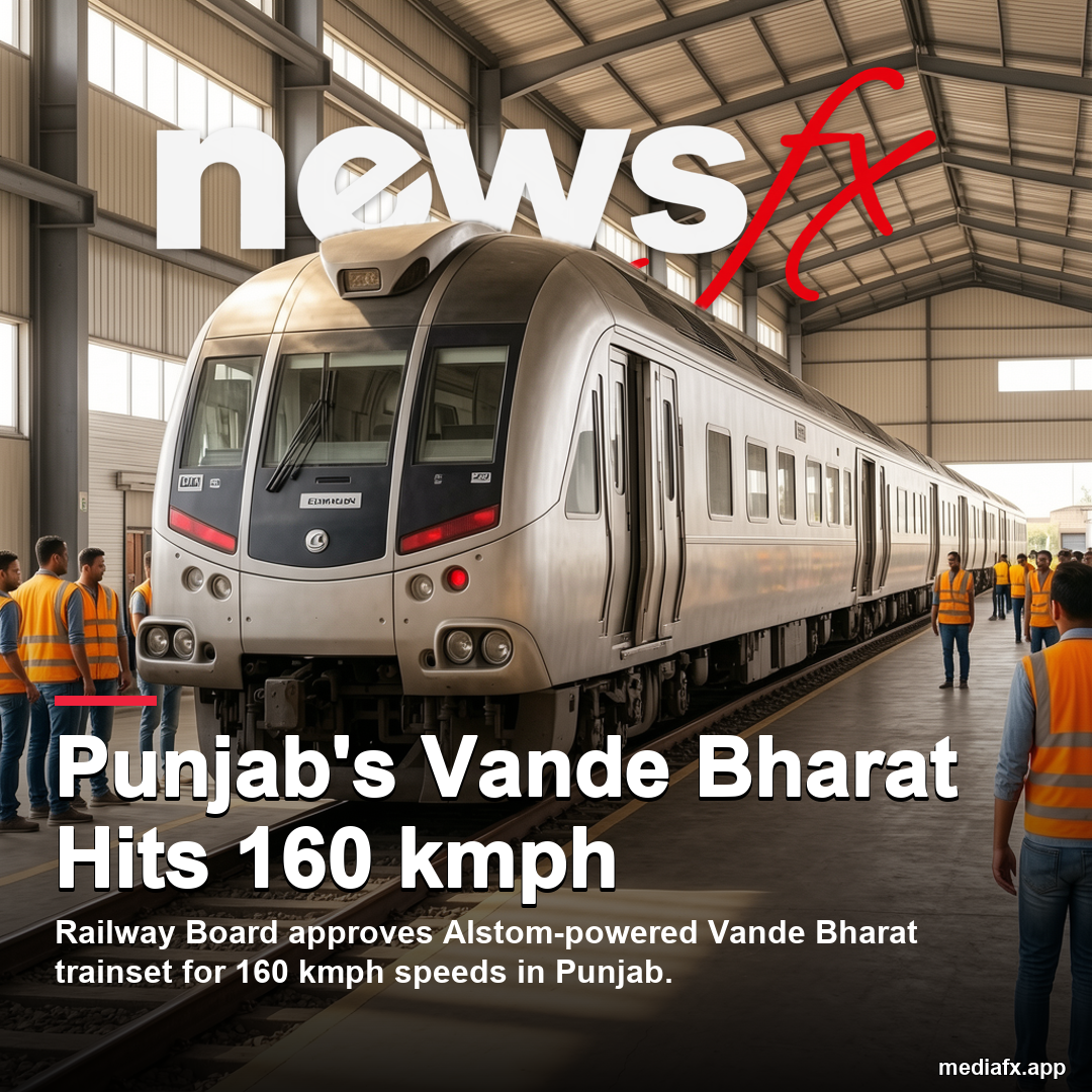 Punjab's Vande Bharat Set for 160 kmph Speeds with Alstom Tech