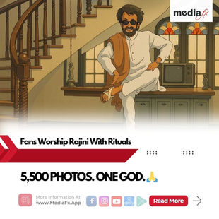 🕉️ Rajini's 50-Year Storm: 5,500 Pics, 1 Mandir!🎬🔥