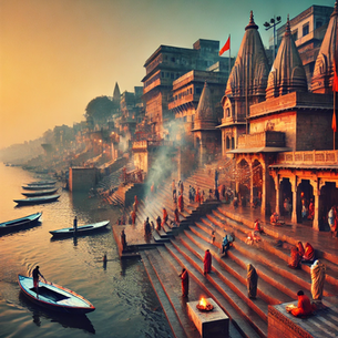 "Banaras Ghats: The Timeless Charm That Mesmerized European Artists 🎨🛶"