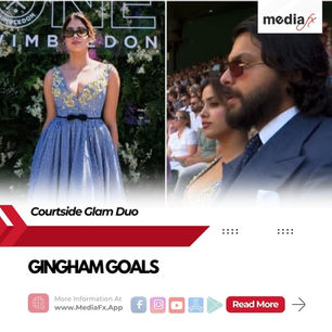 🎾 Wimbledon Glam Alert: Janhvi & Shikhar Serve Couple Goals! 💘