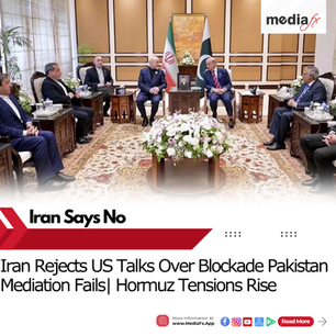 Iran Rejects US Talks Over Blockade Dispute